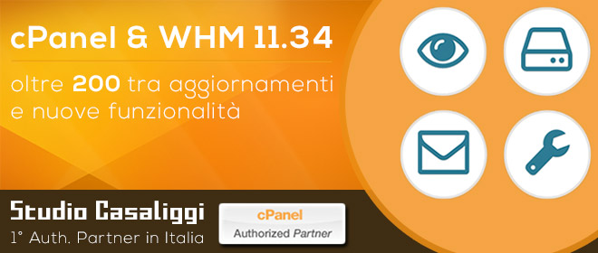 cPanel WHM 11.34 - eccitanti novità